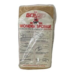 GONZO Wonder Sponge Waterless Original Sealed New Made In USA